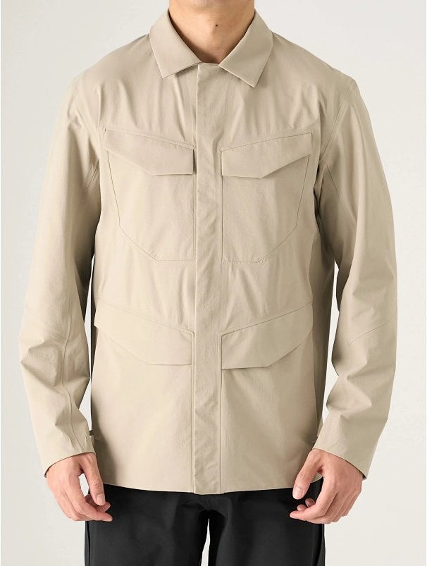FD Men's Four-Pocket Stretch Softshell Field Jacket - Elegant Brown