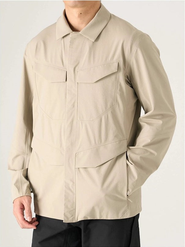 FD Men's Four-Pocket Stretch Softshell Field Jacket - Elegant Brown
