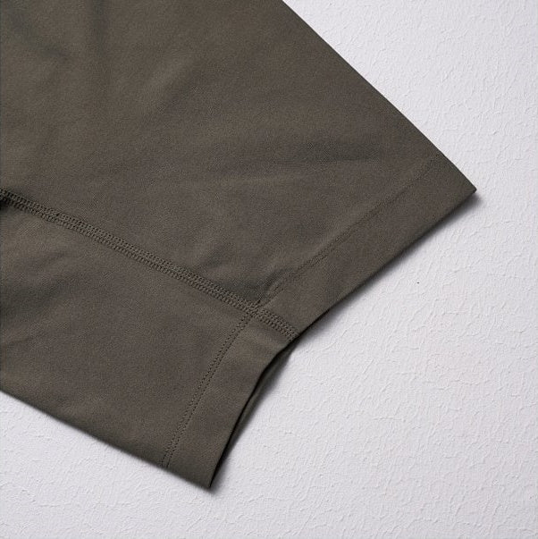 Quick-Dry Crewneck Pocket-Detail T-Shirt - Green