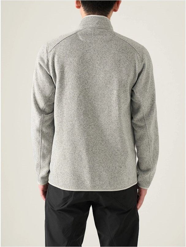 CVT Knit Fleece Stand-Collar Full-Zip Jacket - Atomic Gray