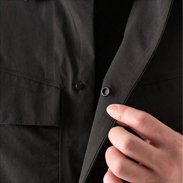 FD Men's Four-Pocket Stretch Softshell Field Jacket - Ink Black
