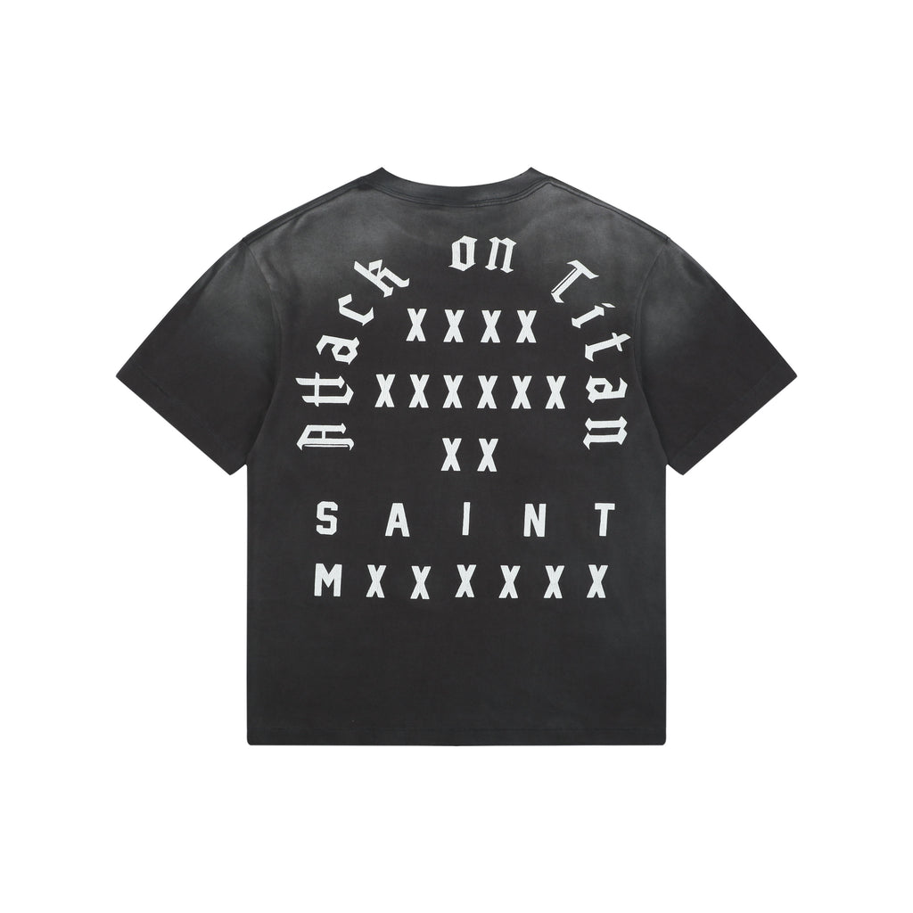 Saint Michael x Attack on Titan Titan Confrontation Graphic Short Sleeve T-Shirt