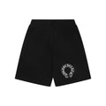 Chrome Hearts Sanskrit Seal Graphic Print Shorts — Black