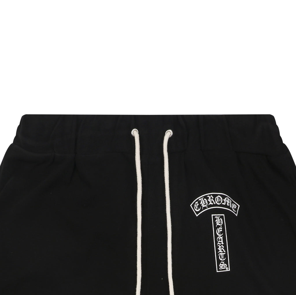 Chrome Hearts Sanskrit Seal Graphic Print Shorts — Black