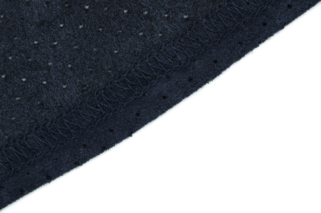 Supreme Suede Mesh Baseball Jersey Short Sleeve — Navy