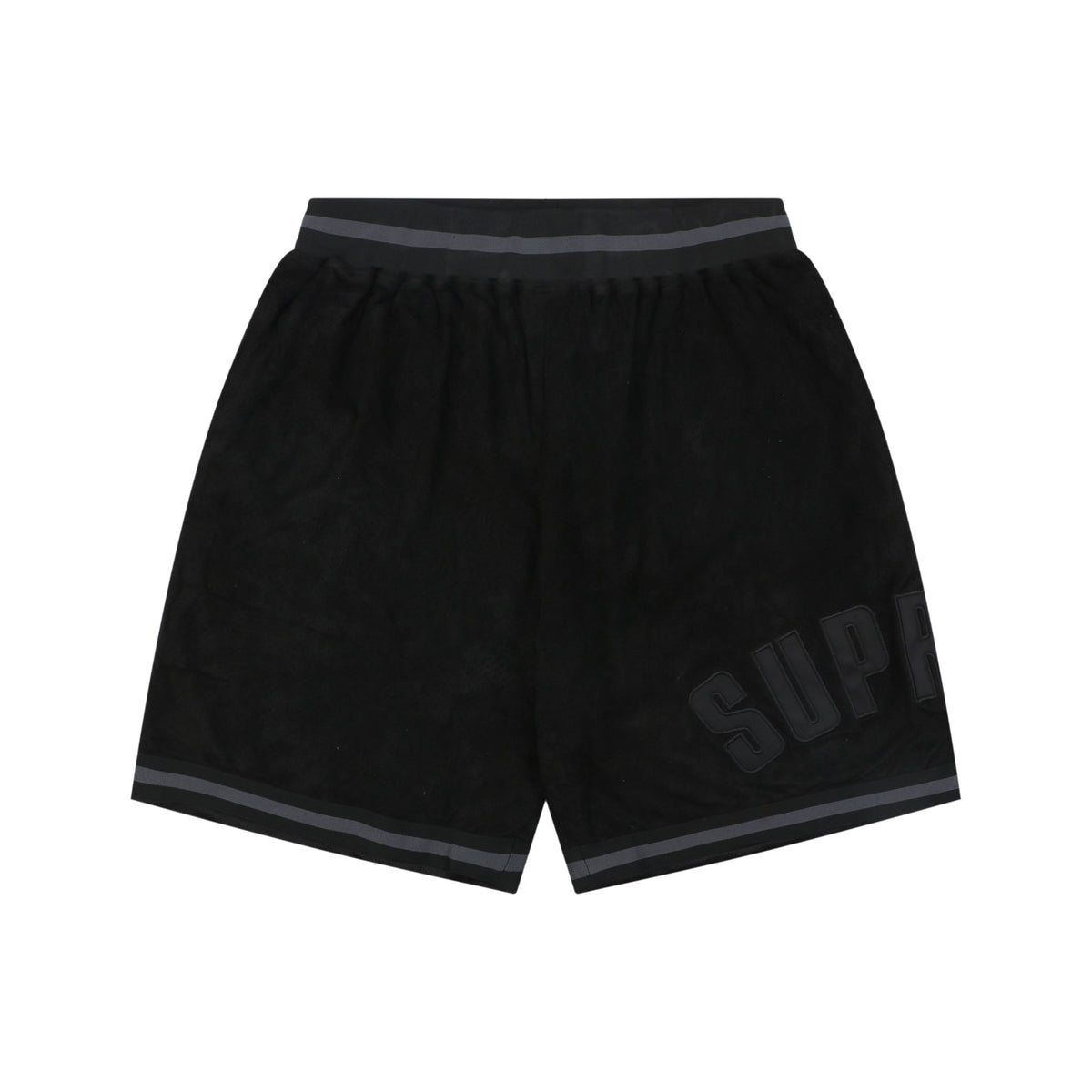 Supreme Suede Mesh Shorts — Black