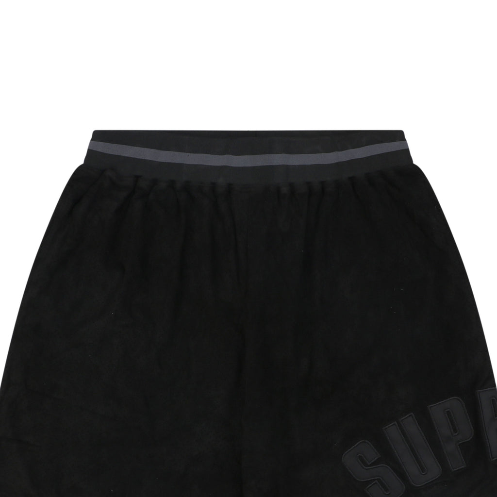 Supreme Suede Mesh Shorts — Black
