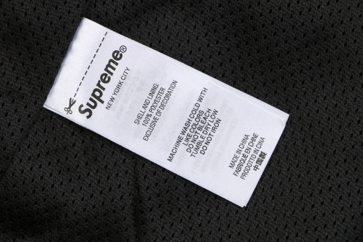 Supreme Suede Mesh Shorts — Black