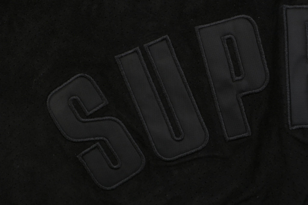 Supreme Suede Mesh Shorts — Black