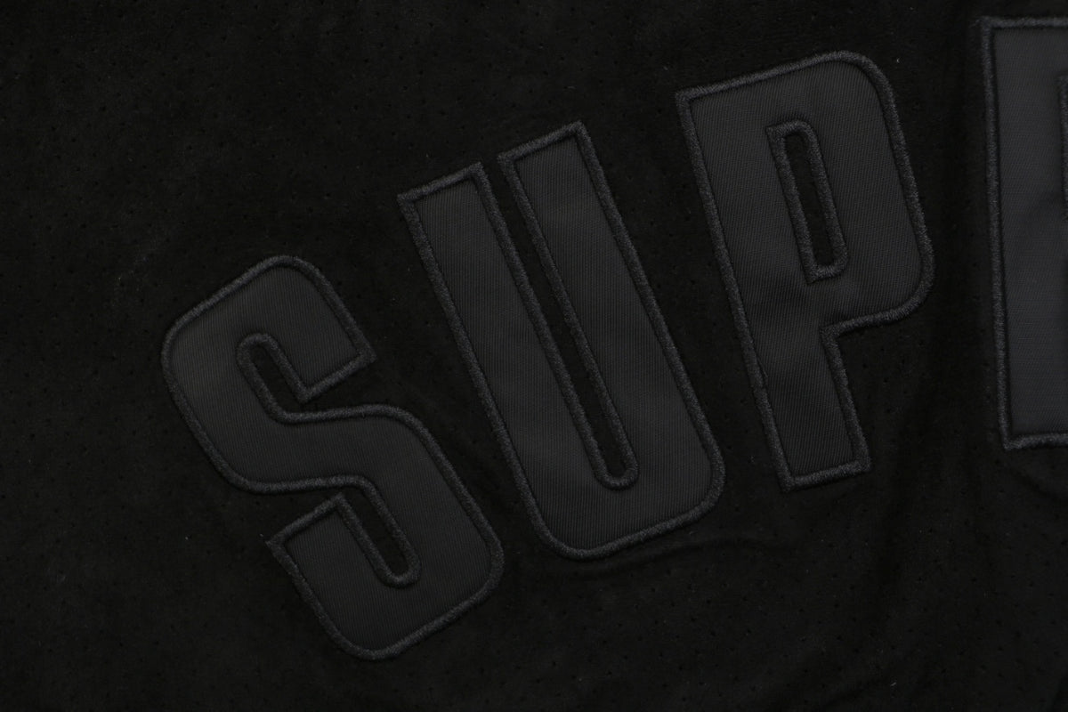 Supreme Suede Mesh Shorts — Black