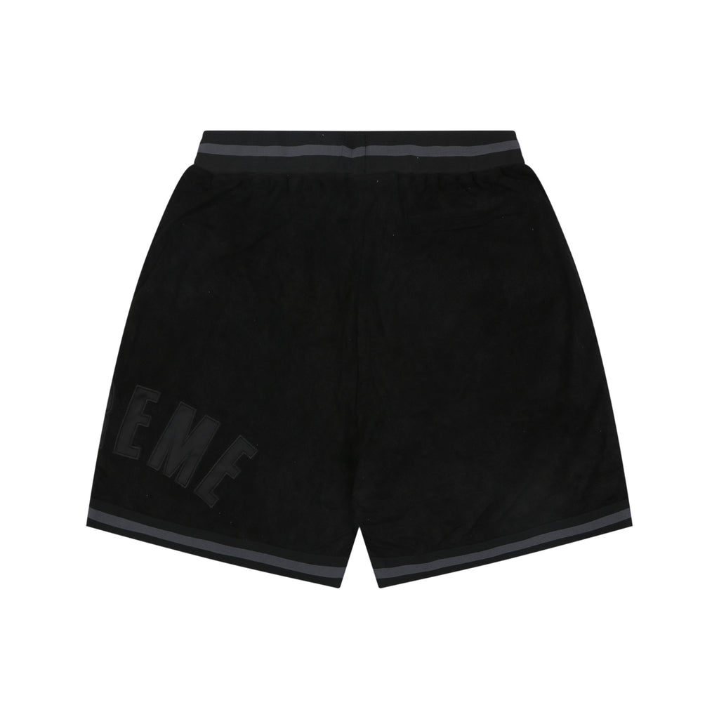 Supreme Suede Mesh Shorts — Black
