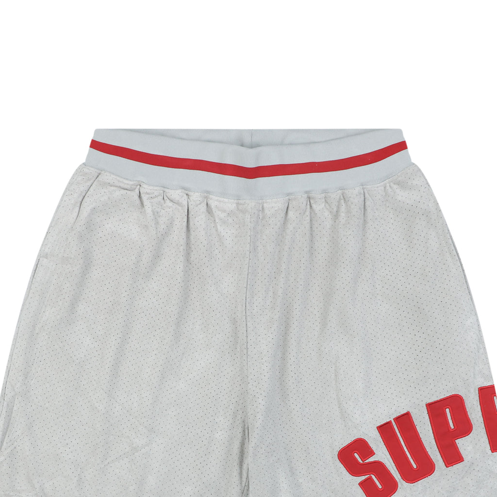 Supreme Suede Mesh Shorts — Grey