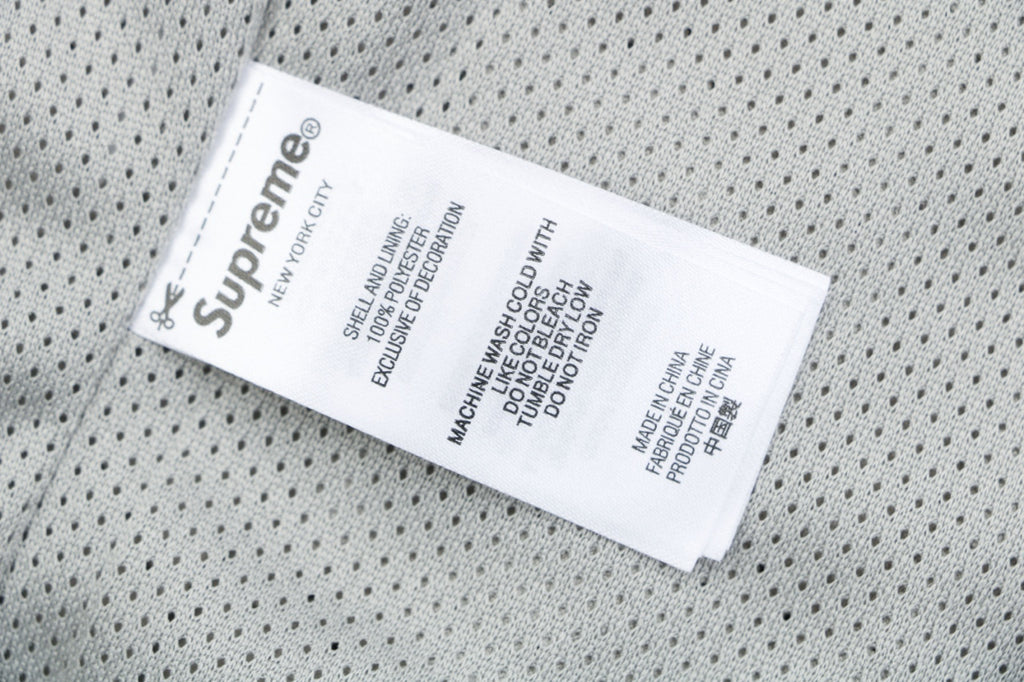Supreme Suede Mesh Shorts — Grey