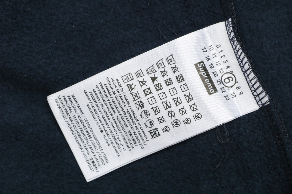 Supreme Collaboration Paint Splatter Box Logo Zip Hoodie - Navy