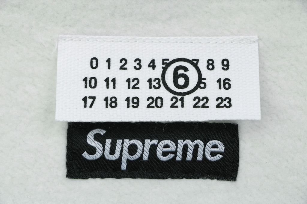 Supreme Collaboration Multicolor Paint Splatter Box Logo Zip Hoodie - Off White