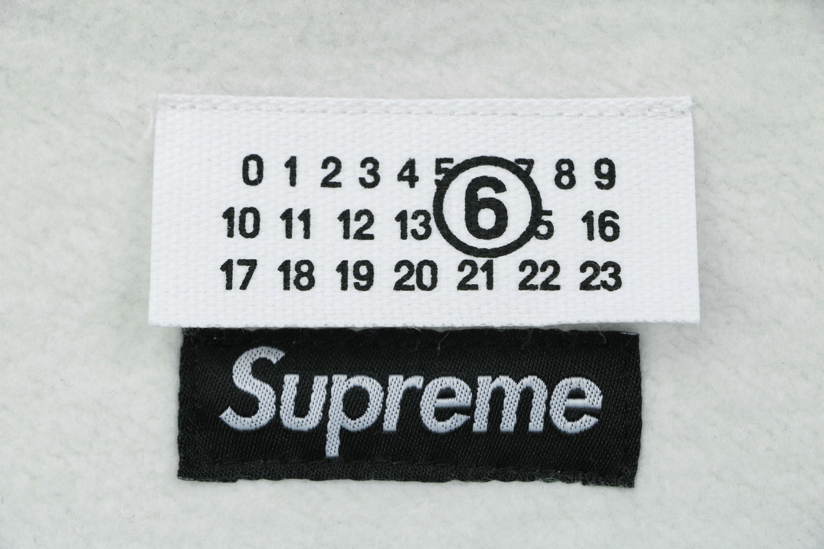 Supreme Collaboration Multicolor Paint Splatter Box Logo Zip Hoodie - Off White