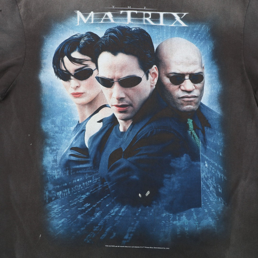 Saint Michael x The Matrix Trio Character Graphic Print Short Sleeve T-Shirt - Vintage Black