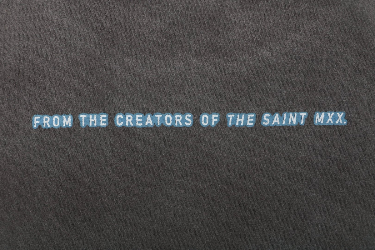 Saint Michael x The Matrix Trio Character Graphic Print Short Sleeve T-Shirt - Vintage Black