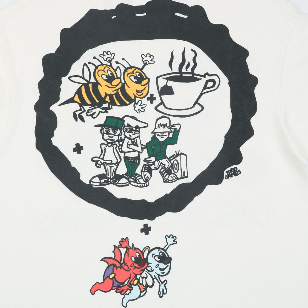 Saint Michael x Beastie Boys Check Your Head Graphic Print Short Sleeve T-Shirt - Vintage White