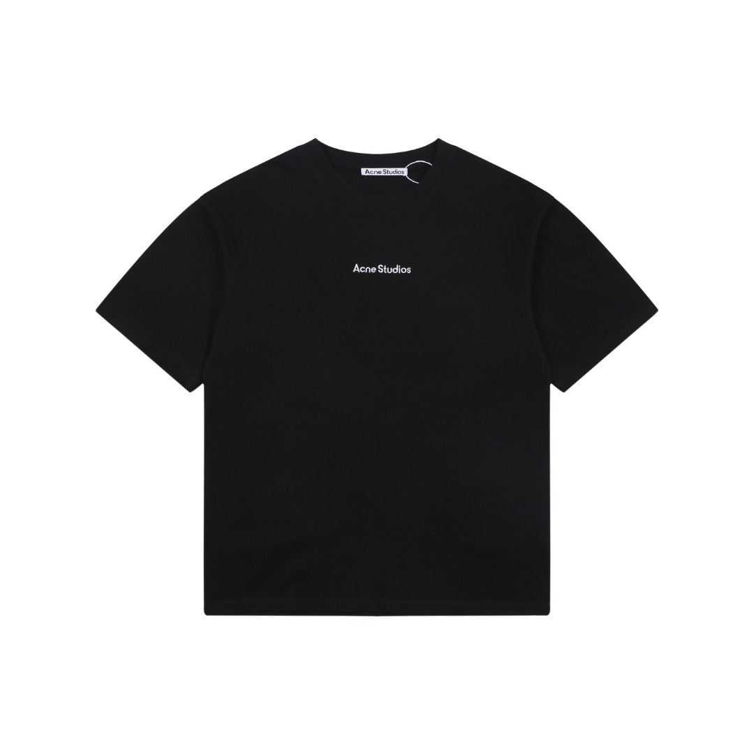 Acne Studios Back Patch Embroidered Logo T-Shirt – Black