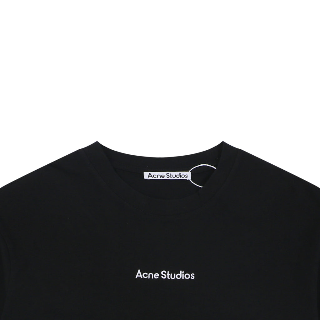 Acne Studios Back Patch Embroidered Logo T-Shirt – Black