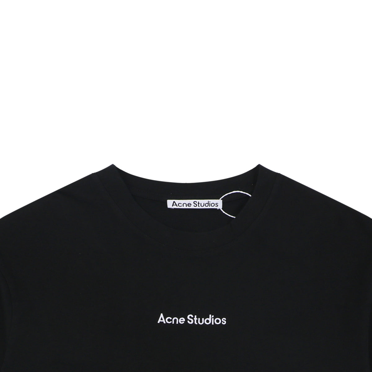 Acne Studios Back Patch Embroidered Logo T-Shirt – Black