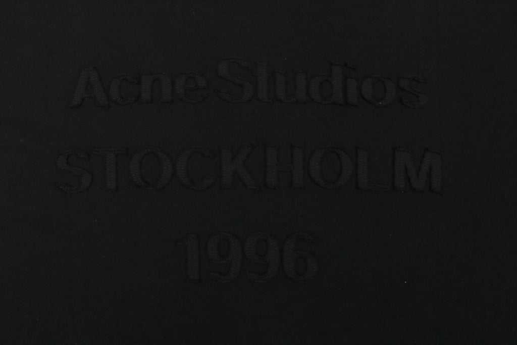 Acne Studios Back Patch Embroidered Logo T-Shirt – Black