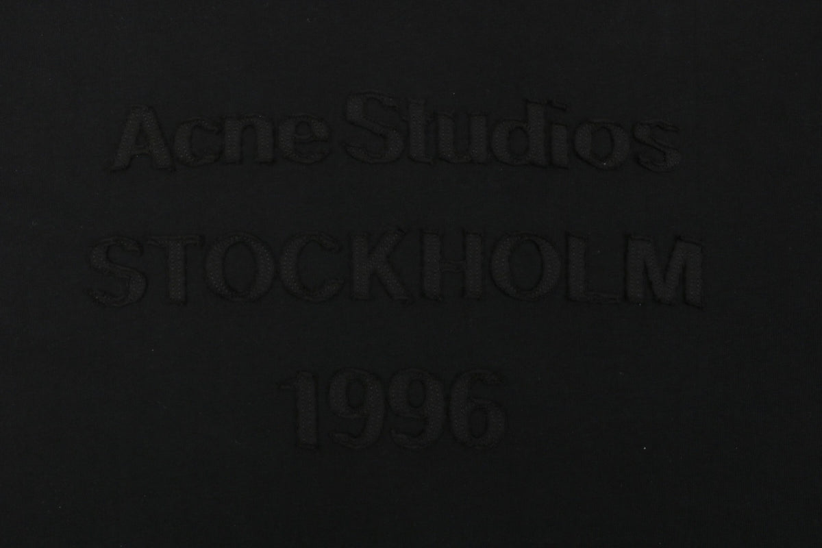 Acne Studios Back Patch Embroidered Logo T-Shirt – Black