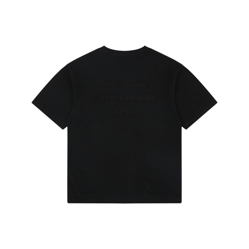 Acne Studios Back Patch Embroidered Logo T-Shirt – Black