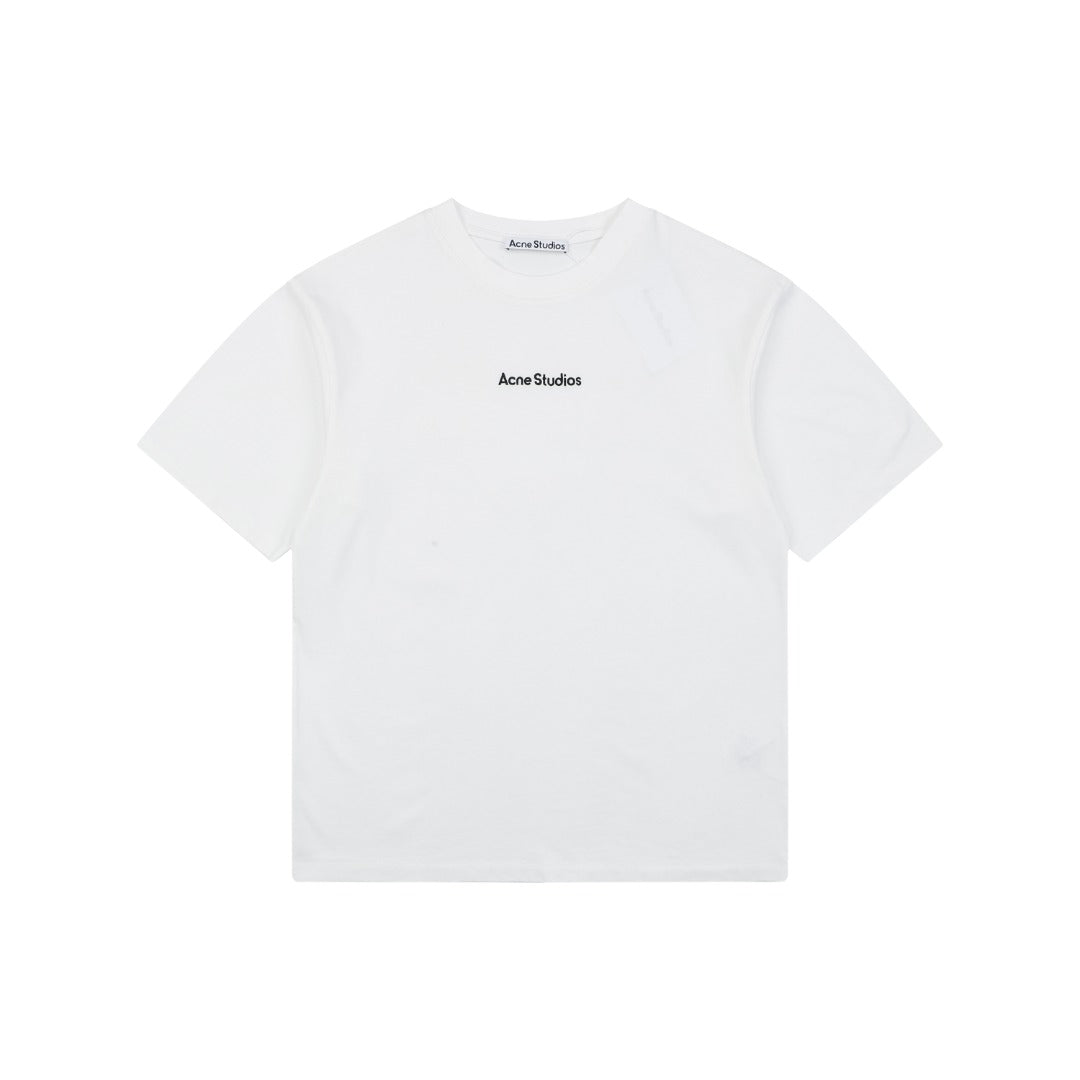 Acne Studios Back Patch Embroidered Logo T-Shirt – White