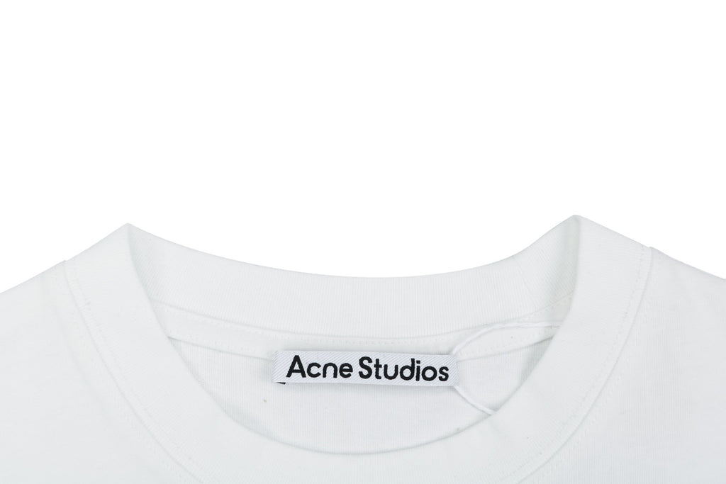 Acne Studios Back Patch Embroidered Logo T-Shirt – White