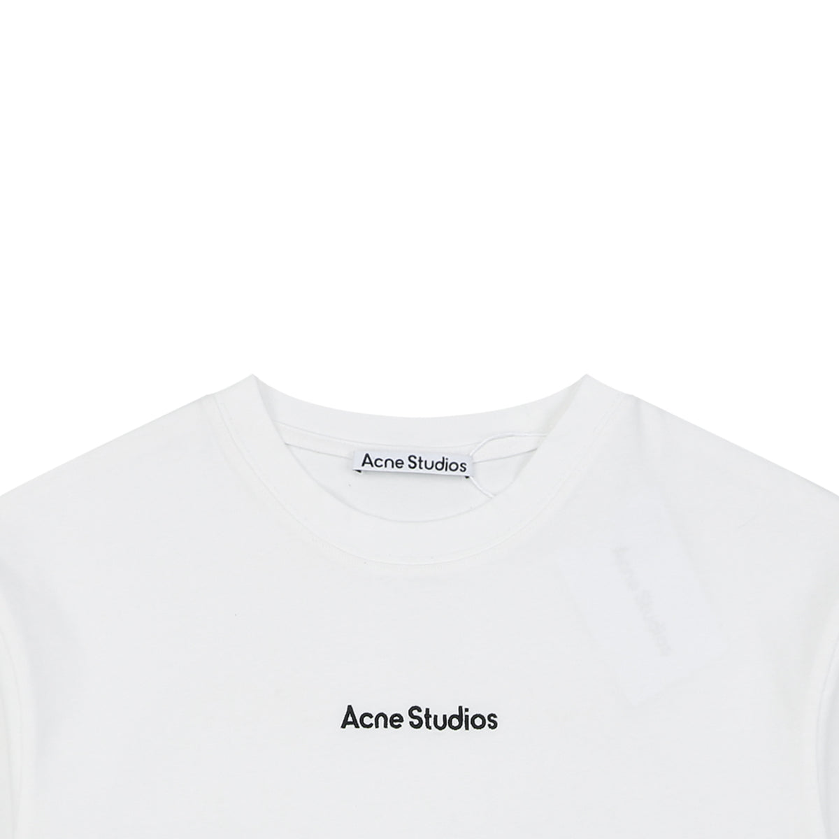 Acne Studios Back Patch Embroidered Logo T-Shirt – White