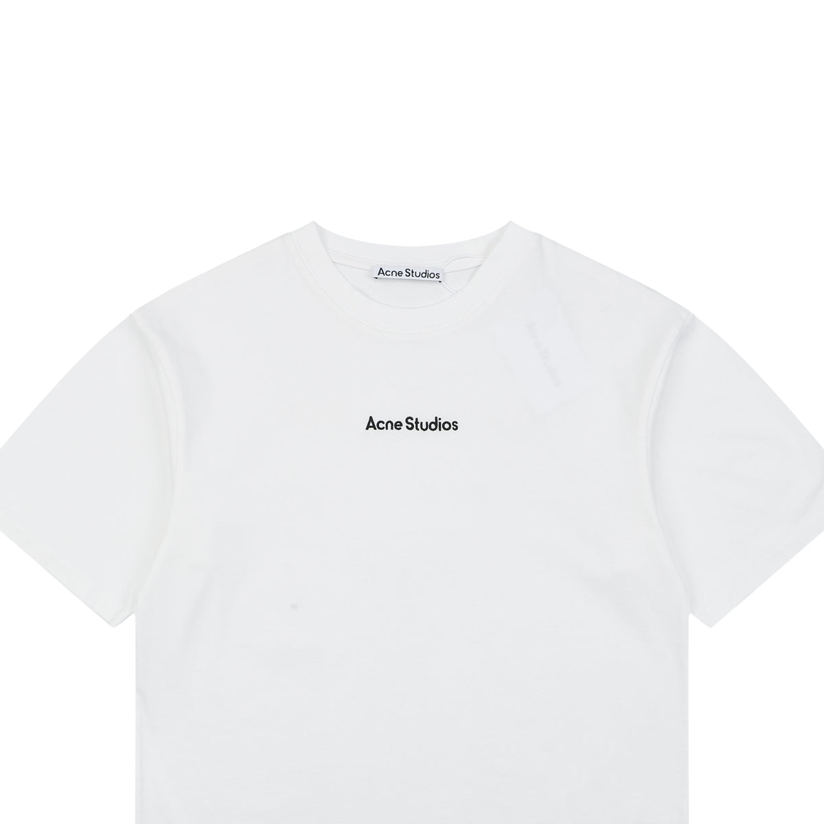 Acne Studios Back Patch Embroidered Logo T-Shirt – White