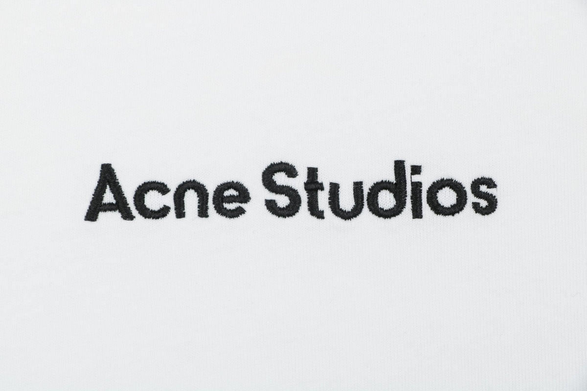 Acne Studios Back Patch Embroidered Logo T-Shirt – White