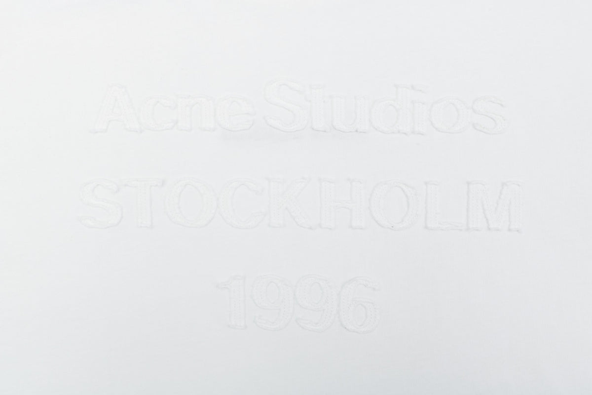 Acne Studios Back Patch Embroidered Logo T-Shirt – White
