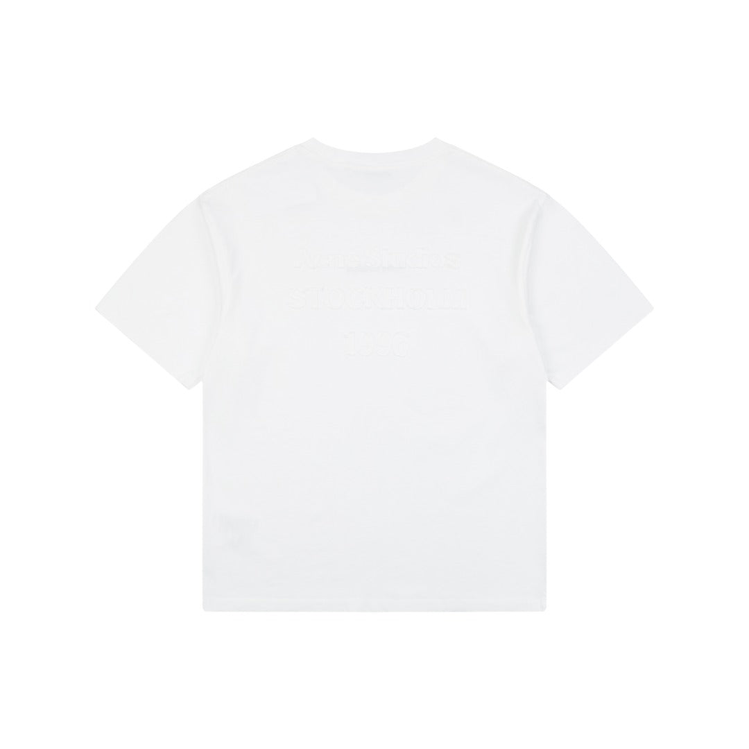Acne Studios Back Patch Embroidered Logo T-Shirt – White