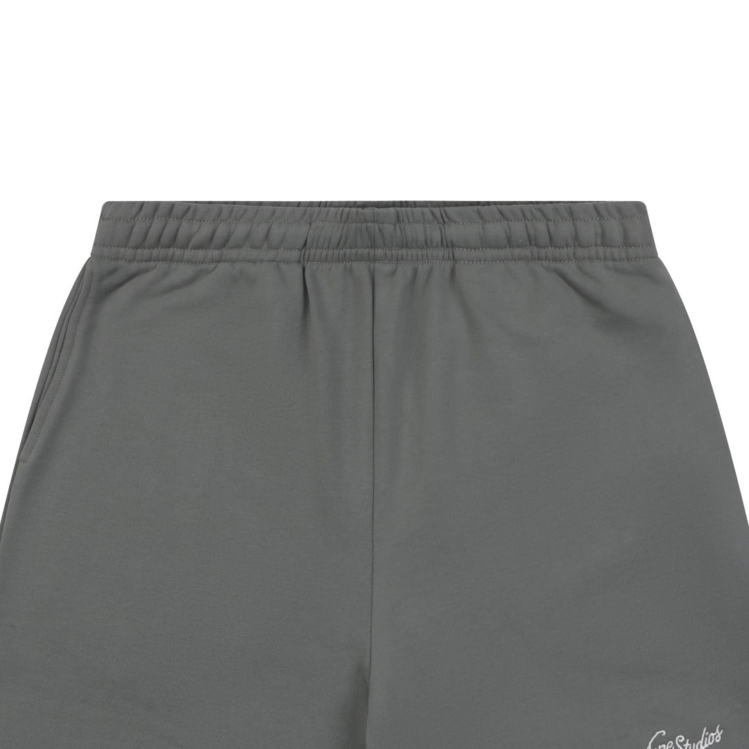 Acne Studios Small Script Logo Embroidered Shorts – Grey
