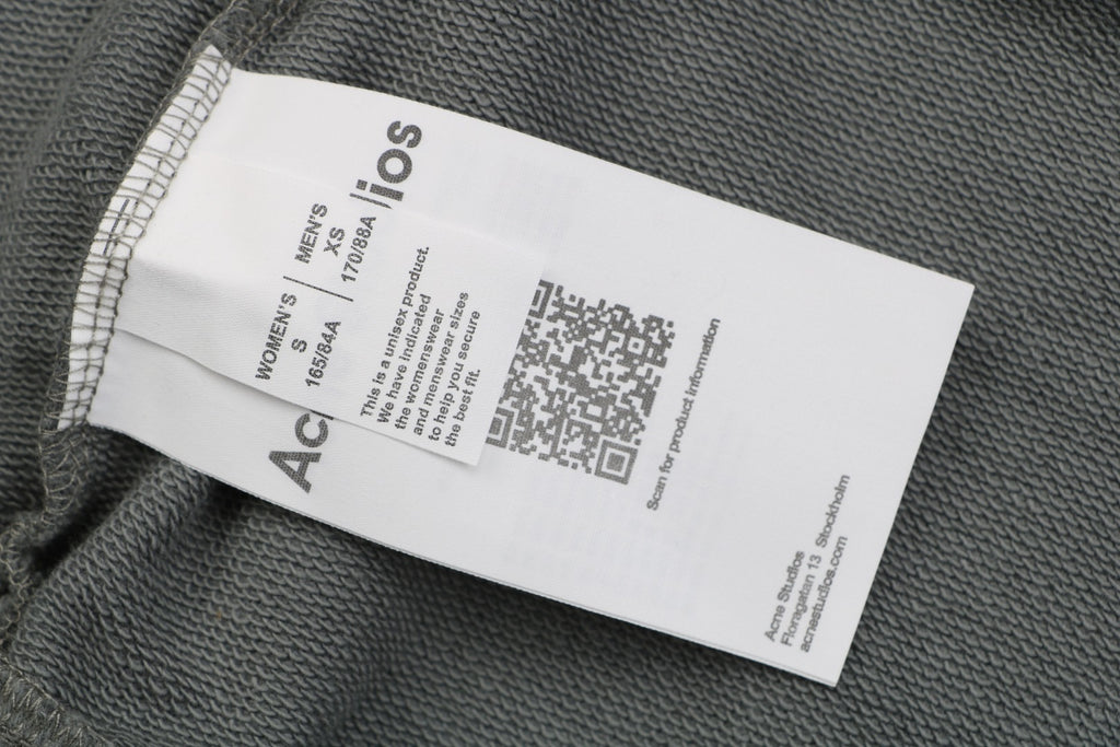 Acne Studios Small Script Logo Embroidered Shorts – Grey