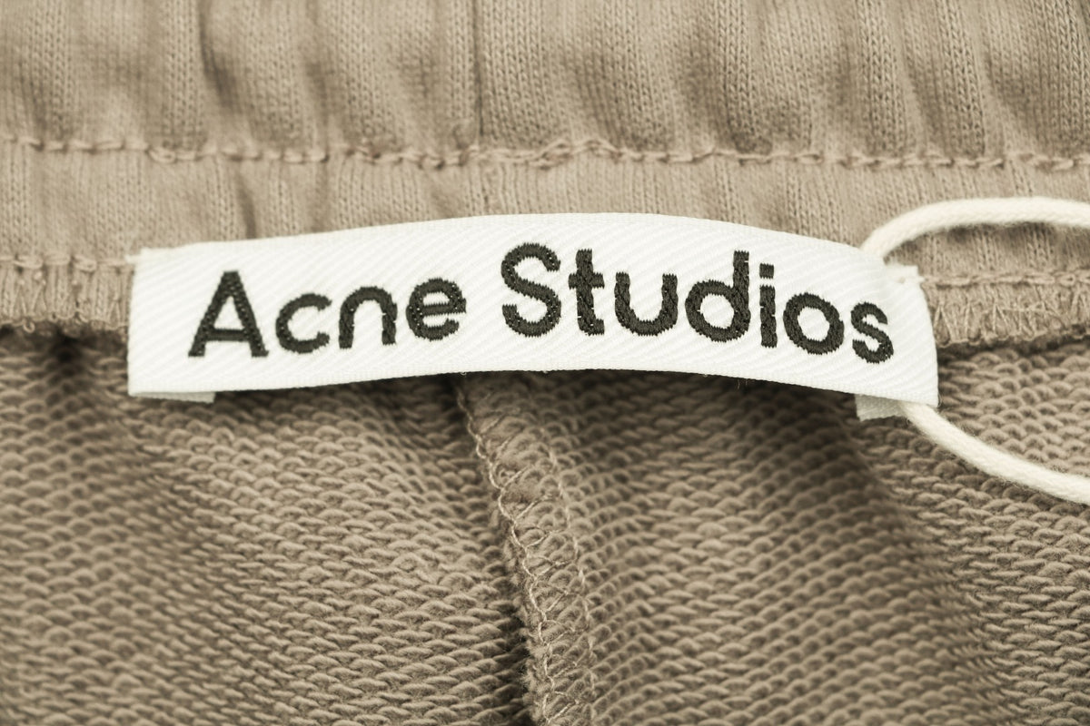 Acne Studios Small Script Logo Embroidered Shorts – Khaki