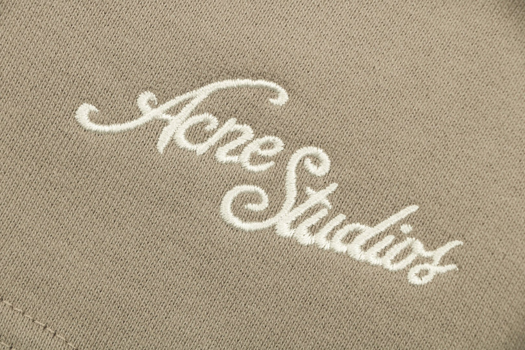 Acne Studios Small Script Logo Embroidered Shorts – Khaki