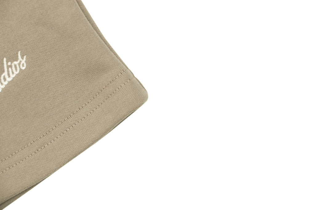 Acne Studios Small Script Logo Embroidered Shorts – Khaki
