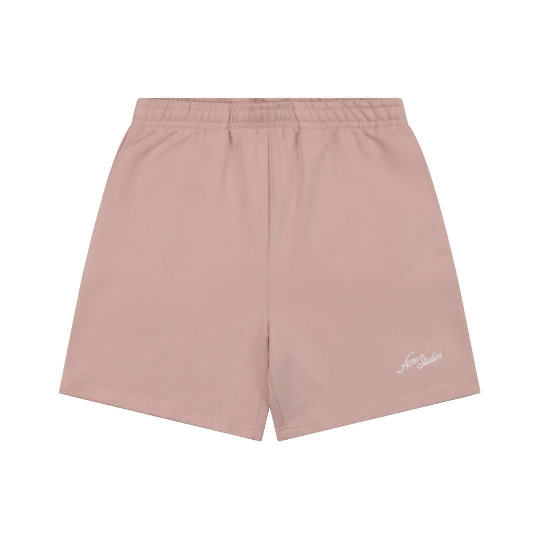 Acne Studios Small Script Logo Embroidered Shorts – Dusty Pink