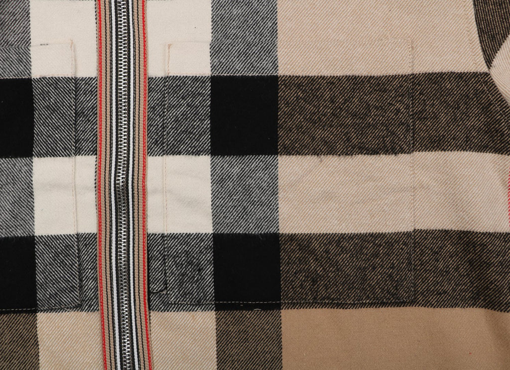 Burberry Oversized Exploded Check Zip Jacket – Archive Beige