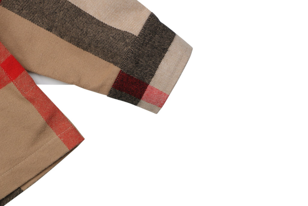 Burberry Oversized Exploded Check Zip Jacket – Archive Beige
