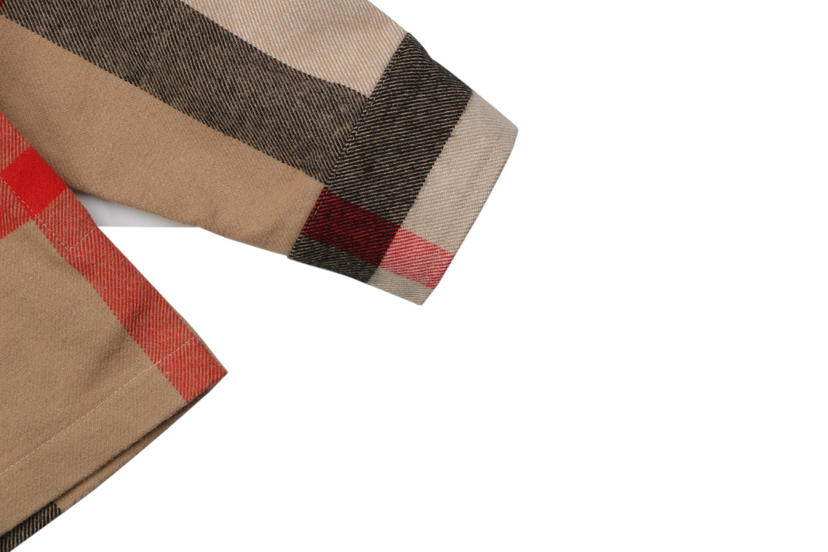 Burberry Oversized Exploded Check Zip Jacket – Archive Beige