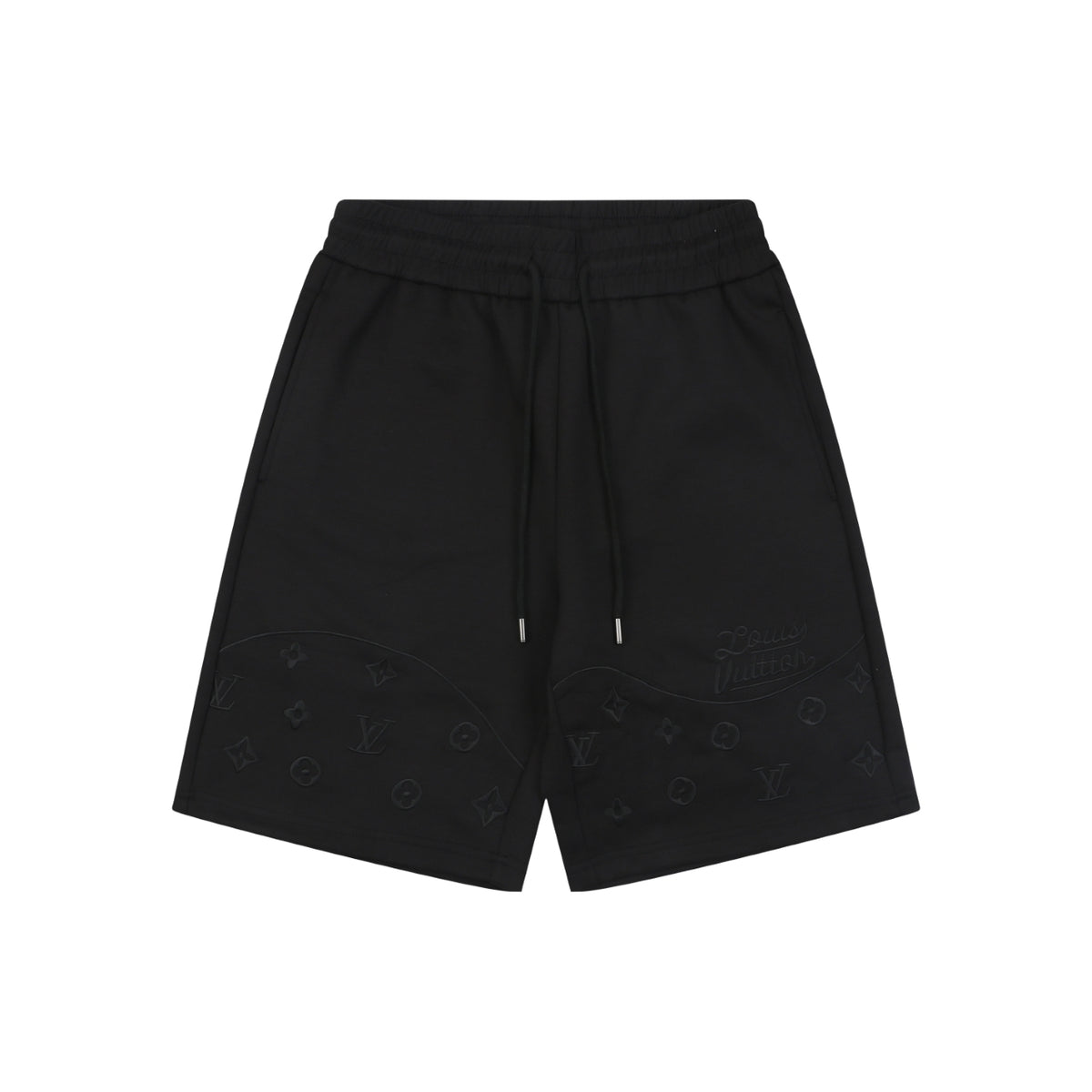 Louis Vuitton Tonal Monogram Arc Jacquard Embroidered Shorts – Black