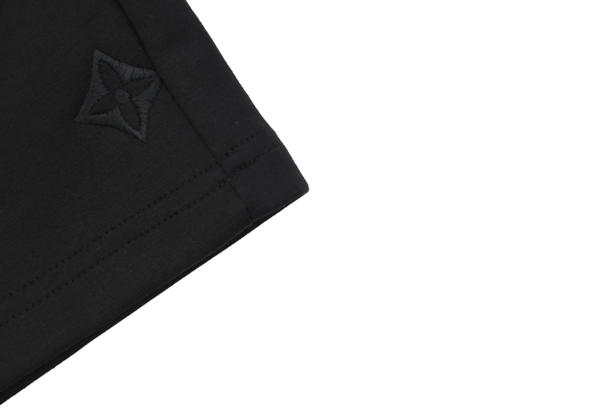 Louis Vuitton Tonal Monogram Arc Jacquard Embroidered Shorts – Black