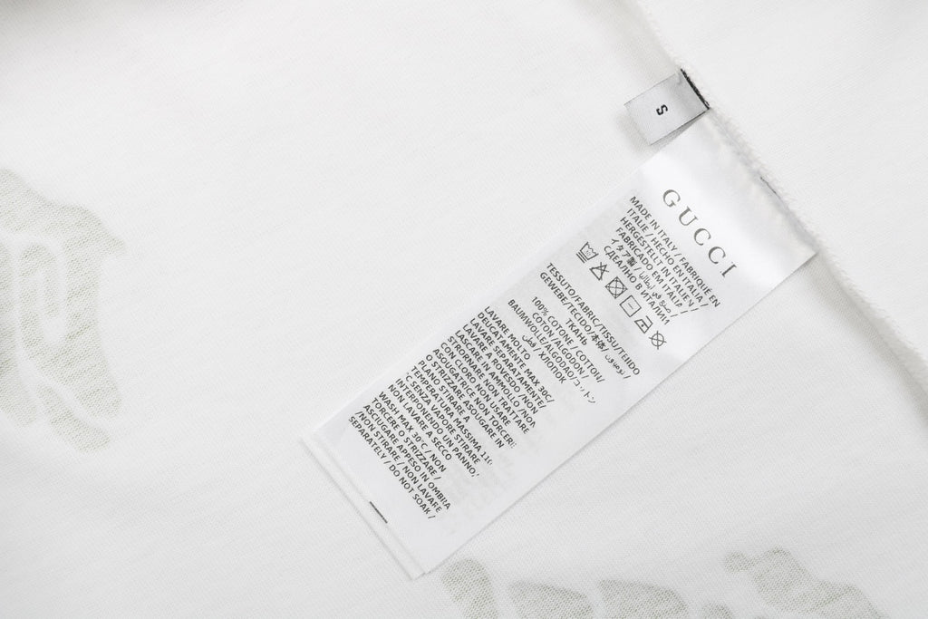 Gucci 25SS Lime Green G-Letter Embroidered Short Sleeve Tee