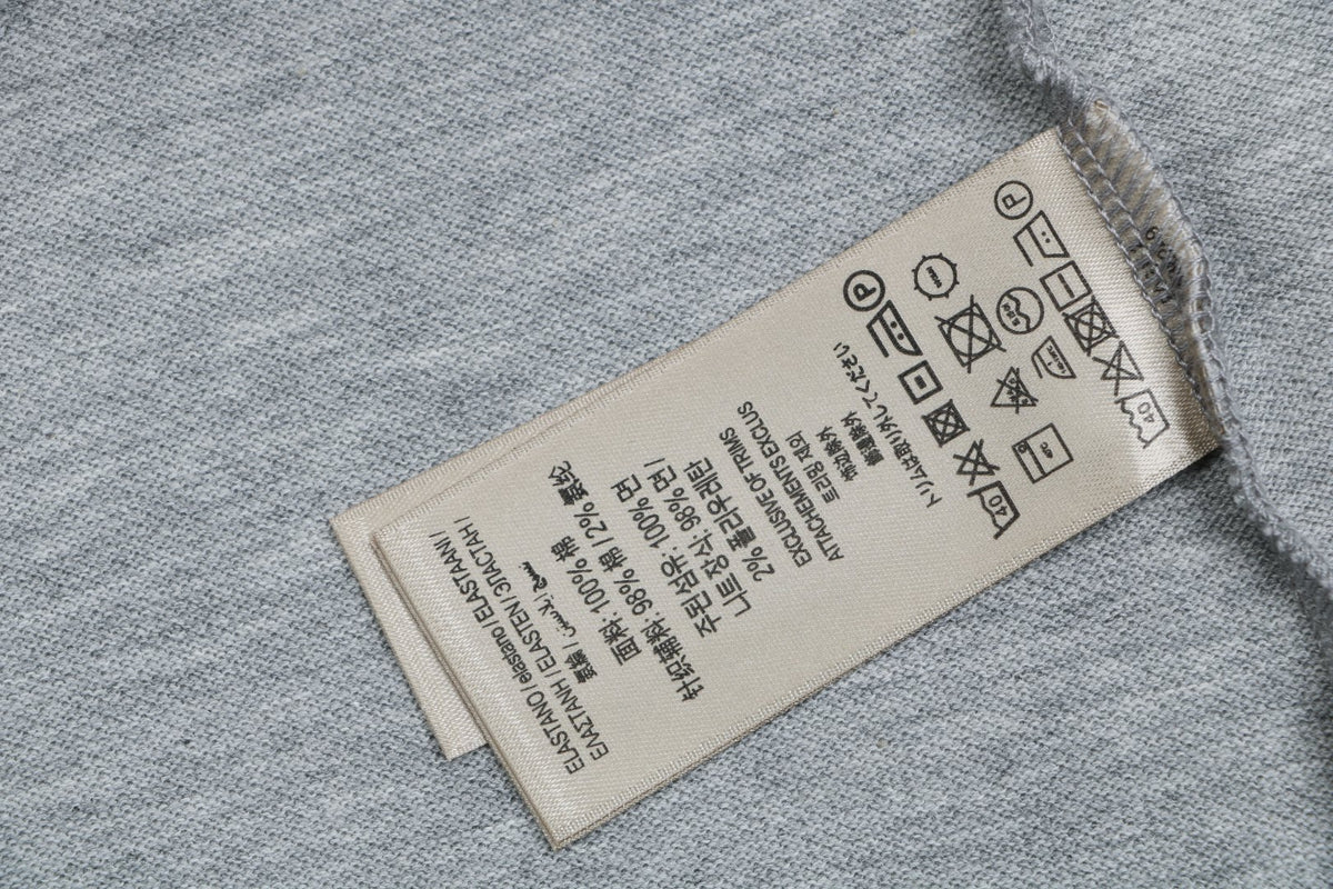 Burberry Equestrian Knight Embroidered Polo Shirt – Grey