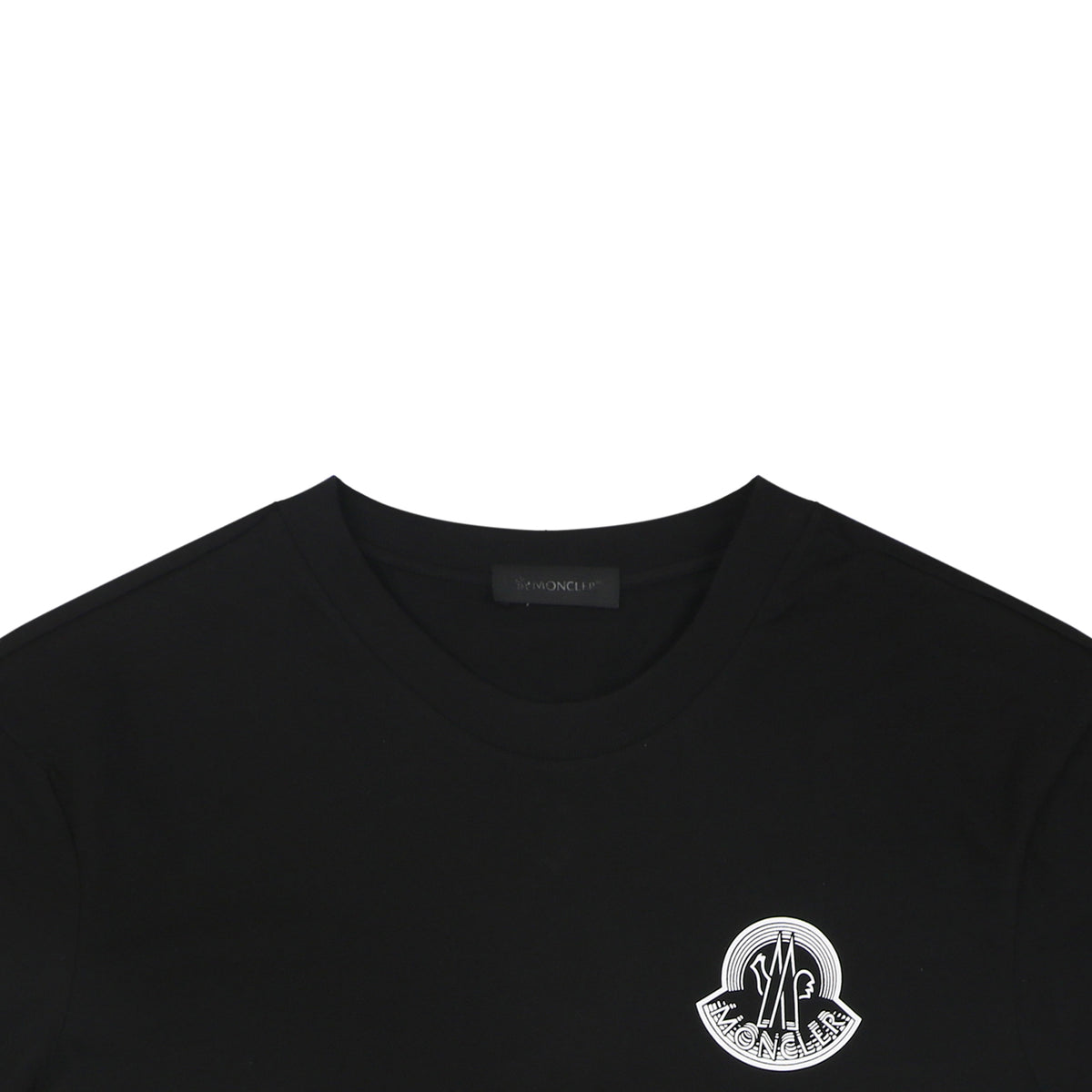 Moncler Multi-Sketch M Badge Print Short Sleeve T-Shirt – Black